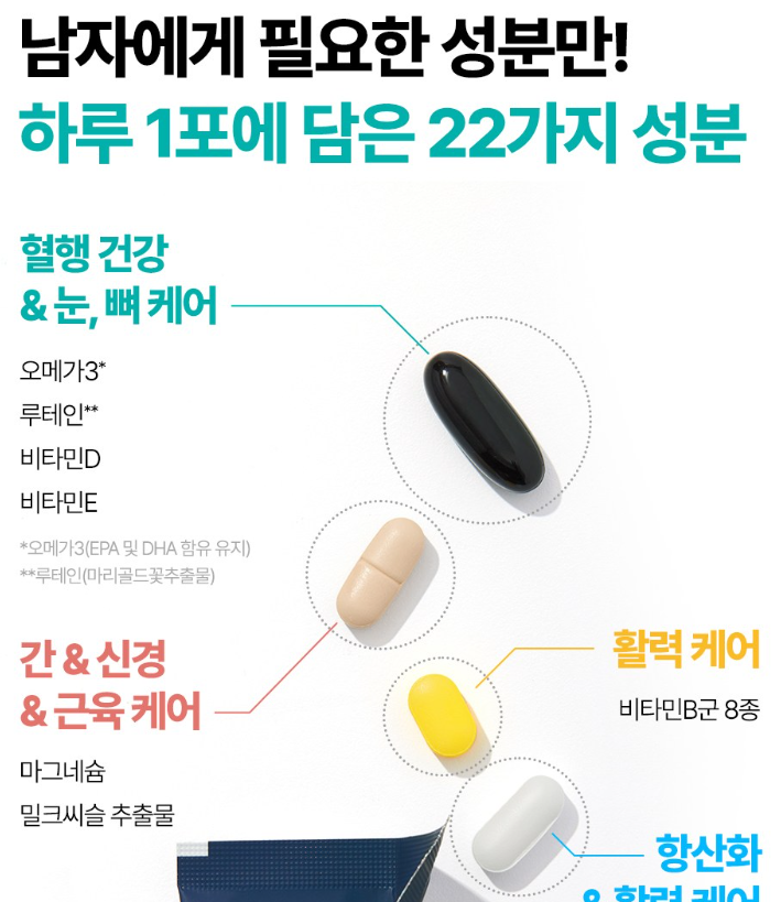 익스트림 올인원 포 맨 남성 멀티비타민 30일분 제품 이미지