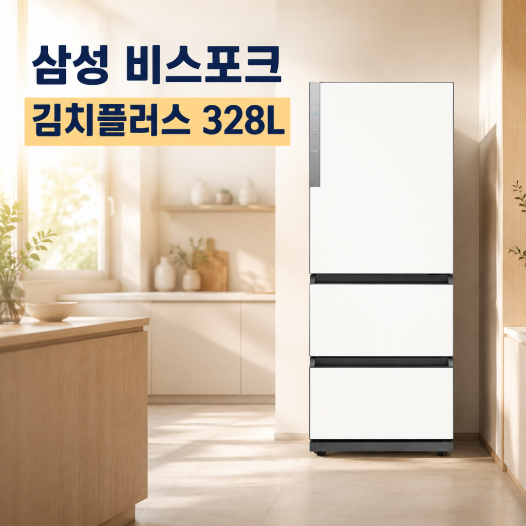 삼성 비스포크 김치플러스 328L 3도어 냉장고 제품 이미지