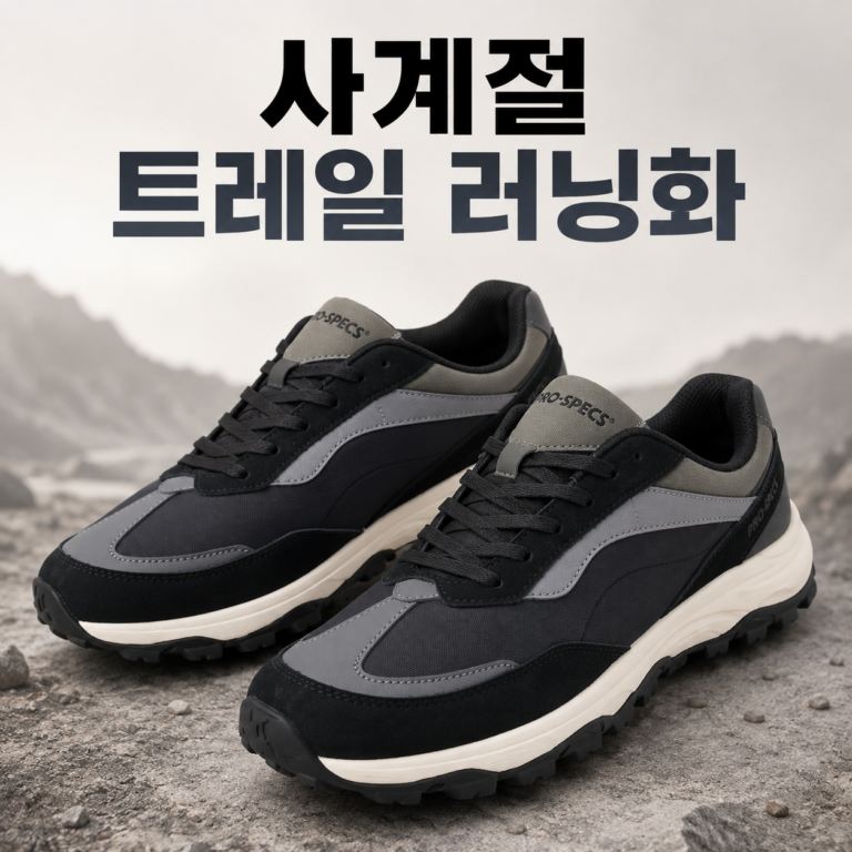 프로스펙스 CT102 블랙 사계절 트레일 워킹화 러닝화