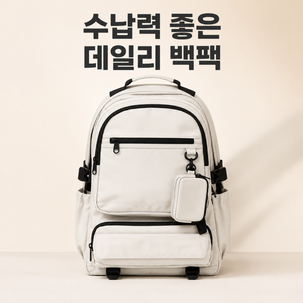 캉골 듀스 V 백팩 1467 아이보리 남녀공용 제품 이미지
