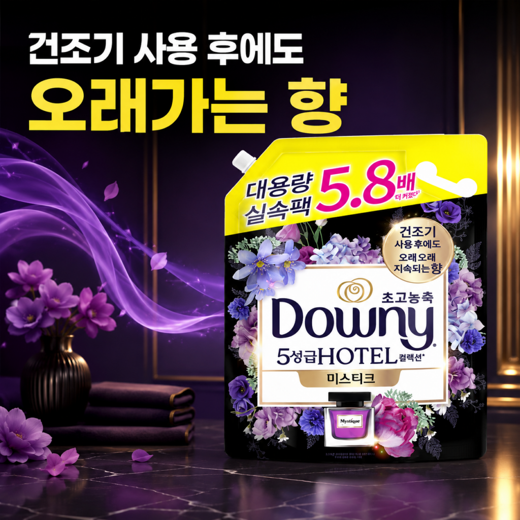다우니 초고농축 호텔 컬렉션 미스티크 리필 4.1L 제품 이미지